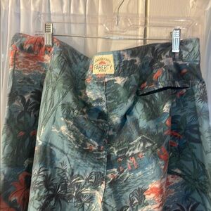 Faherty Tropical Print Board Shorts Men’s Size 38